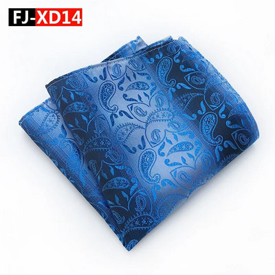 25*25 cm-es virágos töredékek pontozott poliészter jacquard zsebnégyzet férfi vőlegény esküvőjének üzleti alkalmi zsebkendő