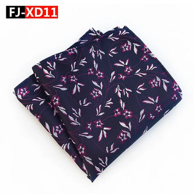 25*25 cm-es virágos töredékek pontozott poliészter jacquard zsebnégyzet férfi vőlegény esküvőjének üzleti alkalmi zsebkendő