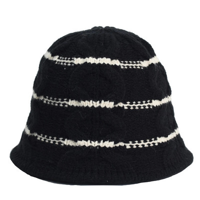 Jednobojna kapa s kantom, japanski mekani pleteni ženski korejski pleteni zimski topli šešir Ulična odjeća, zadebljana vunena kapa za umivaonik, zimska kapa