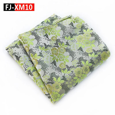 25*25cm Új férfi szilvavirág poliészter Jacquard zseb négyzet női virágos levelű esküvői parti bankett zsebkendő ajándékok