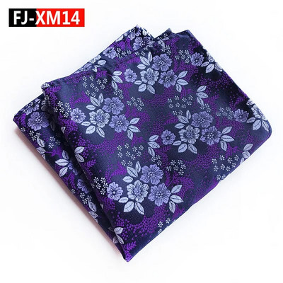 25*25cm Új férfi szilvavirág poliészter Jacquard zseb négyzet női virágos levelű esküvői parti bankett zsebkendő ajándékok