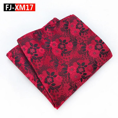 25*25cm Új férfi szilvavirág poliészter Jacquard zseb négyzet női virágos levelű esküvői parti bankett zsebkendő ajándékok