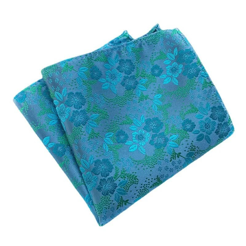 25*25cm Új férfi szilvavirág poliészter Jacquard zseb négyzet női virágos levelű esküvői parti bankett zsebkendő ajándékok