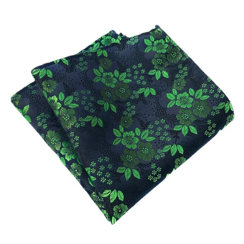 25*25cm Új férfi szilvavirág poliészter Jacquard zseb négyzet női virágos levelű esküvői parti bankett zsebkendő ajándékok