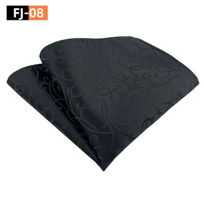 25*25 cm-es férfi Paisley kesudió viráglevél poliészter zseb négyzet úri vőlegény üzleti esküvői zsebkendője