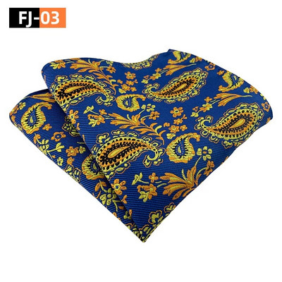 25*25 cm-es férfi Paisley kesudió viráglevél poliészter zseb négyzet úri vőlegény üzleti esküvői zsebkendője
