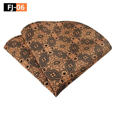 25*25 cm-es férfi Paisley kesudió viráglevél poliészter zseb négyzet úri vőlegény üzleti esküvői zsebkendője