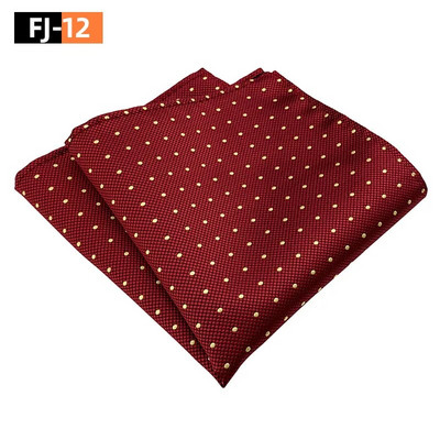 25*25 cm-es férfi Paisley kesudió viráglevél poliészter zseb négyzet úri vőlegény üzleti esküvői zsebkendője