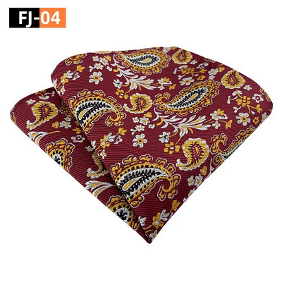 25*25 cm-es férfi Paisley kesudió viráglevél poliészter zseb négyzet úri vőlegény üzleti esküvői zsebkendője