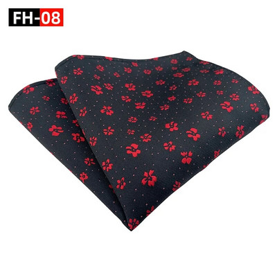 25*25cm Ανδρικό νέο γεωμετρικό λουλουδάτο φύλλο πολυεστερικό τετράγωνο τσεπάκι Γυναικείο επαγγελματικό νυφικό αξεσουάρ μαντήλι