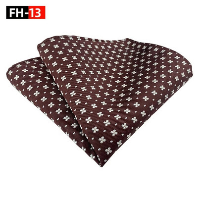 25*25cm Ανδρικό νέο γεωμετρικό λουλουδάτο φύλλο πολυεστερικό τετράγωνο τσεπάκι Γυναικείο επαγγελματικό νυφικό αξεσουάρ μαντήλι