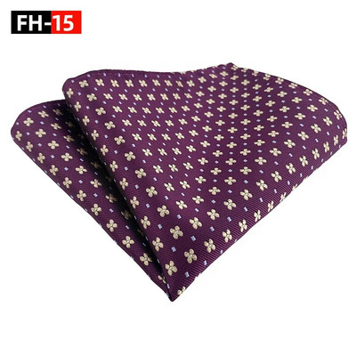 25*25cm Ανδρικό νέο γεωμετρικό λουλουδάτο φύλλο πολυεστερικό τετράγωνο τσεπάκι Γυναικείο επαγγελματικό νυφικό αξεσουάρ μαντήλι