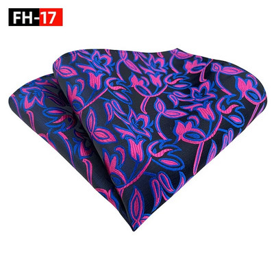 25*25cm Ανδρικό νέο γεωμετρικό λουλουδάτο φύλλο πολυεστερικό τετράγωνο τσεπάκι Γυναικείο επαγγελματικό νυφικό αξεσουάρ μαντήλι