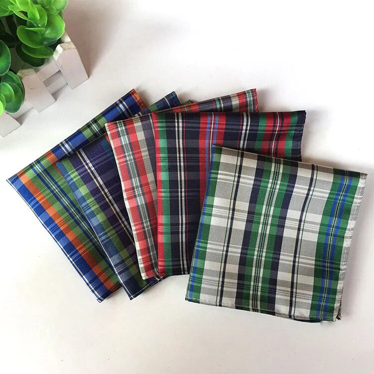 25*25 cm modni klasični muški karirani prugasti poliesterski džepni kockasti poslovni ležerni svestrani rupčić dar za diplomu