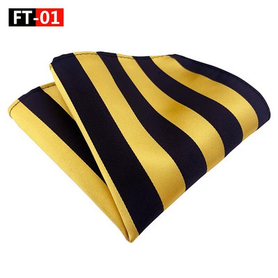 25 * 25 cm madingi universalūs dryžuoti poliesterio kišeniniai kvadratai vyrui džentelmenui verslo kasdieniai nosinaičių kostiumo priedai