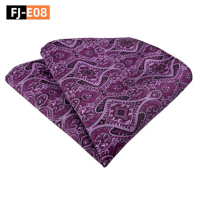 25*25 cm daudzpusīgs moderns vīrieša Paisley Indijas riekstu ziedu poliestera kabatas kvadrāts vīrietim, sievietei kāzu ballītei banketu kabatlakats