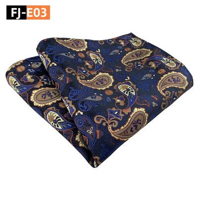 25*25 cm daudzpusīgs moderns vīrieša Paisley Indijas riekstu ziedu poliestera kabatas kvadrāts vīrietim, sievietei kāzu ballītei banketu kabatlakats