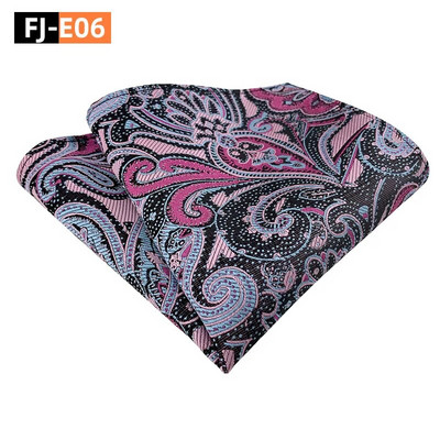 25*25 cm daudzpusīgs moderns vīrieša Paisley Indijas riekstu ziedu poliestera kabatas kvadrāts vīrietim, sievietei kāzu ballītei banketu kabatlakats