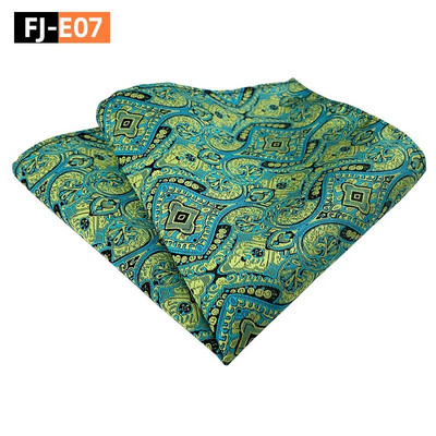 25*25 cm daudzpusīgs moderns vīrieša Paisley Indijas riekstu ziedu poliestera kabatas kvadrāts vīrietim, sievietei kāzu ballītei banketu kabatlakats