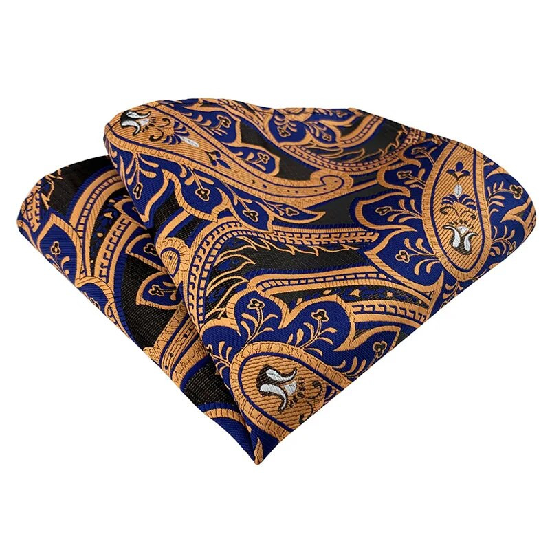 25*25 cm daudzpusīgs moderns vīrieša Paisley Indijas riekstu ziedu poliestera kabatas kvadrāts vīrietim, sievietei kāzu ballītei banketu kabatlakats