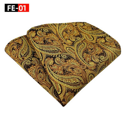 25*25 cm viegls luksusa vīriešu Paisley Indijas riekstu ziedu poliestera kabatas kvadrātveida sieviešu moderns biznesa banketu ikdienas kabatlakats