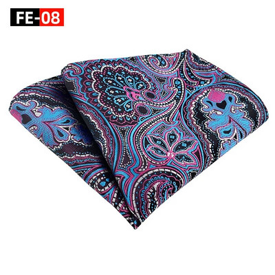 25*25 cm viegls luksusa vīriešu Paisley Indijas riekstu ziedu poliestera kabatas kvadrātveida sieviešu moderns biznesa banketu ikdienas kabatlakats