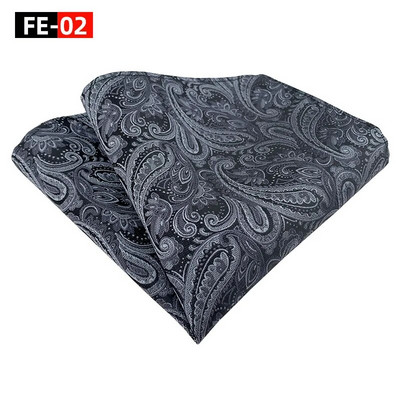 25*25 cm viegls luksusa vīriešu Paisley Indijas riekstu ziedu poliestera kabatas kvadrātveida sieviešu moderns biznesa banketu ikdienas kabatlakats