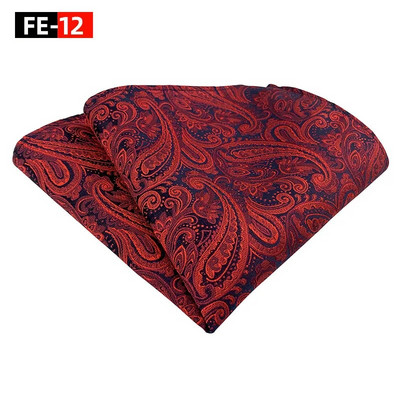 25*25 cm viegls luksusa vīriešu Paisley Indijas riekstu ziedu poliestera kabatas kvadrātveida sieviešu moderns biznesa banketu ikdienas kabatlakats