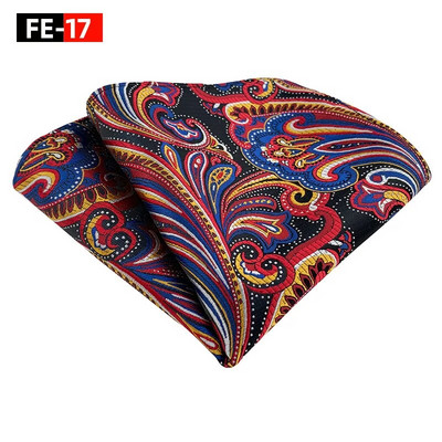 25*25 cm viegls luksusa vīriešu Paisley Indijas riekstu ziedu poliestera kabatas kvadrātveida sieviešu moderns biznesa banketu ikdienas kabatlakats