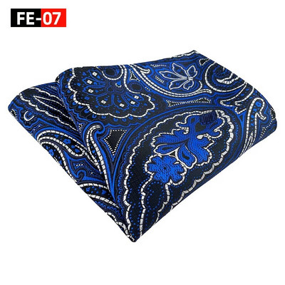 25*25 cm viegls luksusa vīriešu Paisley Indijas riekstu ziedu poliestera kabatas kvadrātveida sieviešu moderns biznesa banketu ikdienas kabatlakats