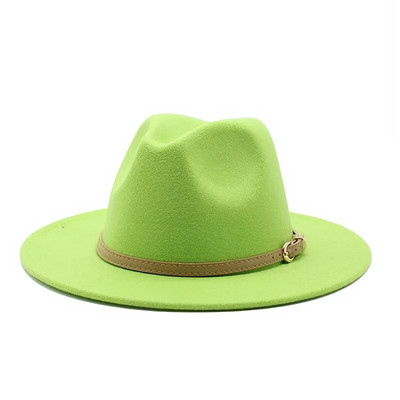 Modni jazz vuneni šešir Jesen Zima Britanski klasični cilindri Višebojna kapa otporna na vjetar Muškarci Žene Toplije fedora kape sa širokim obodom