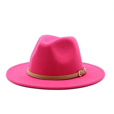 Modni jazz vuneni šešir Jesen Zima Britanski klasični cilindri Višebojna kapa otporna na vjetar Muškarci Žene Toplije fedora kape sa širokim obodom