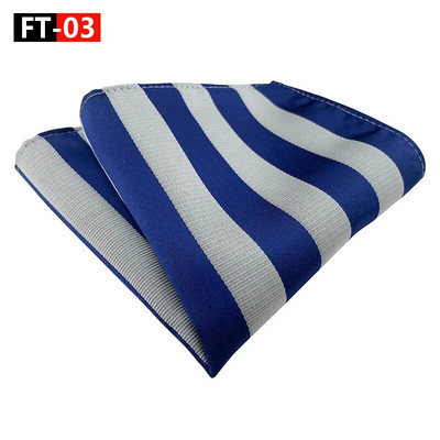 25*25CM New Tide modni prugasti poliesterski rupčić s džepnim kvadratom za muška poslovna vjenčana odijela Dodaci na veliko