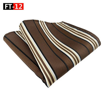 25*25CM New Tide modni prugasti poliesterski rupčić s džepnim kvadratom za muška poslovna vjenčana odijela Dodaci na veliko