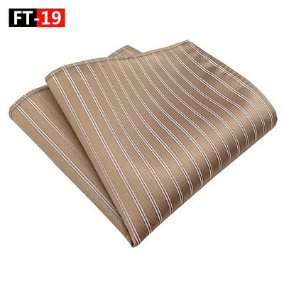 25*25CM New Tide modni prugasti poliesterski rupčić s džepnim kvadratom za muška poslovna vjenčana odijela Dodaci na veliko