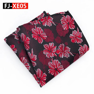 Modni retro stil cvjetnih 25*25CM džepni kvadratni rupčić od poliestera za muške zabave Dodaci za vjenčanje Pokloni