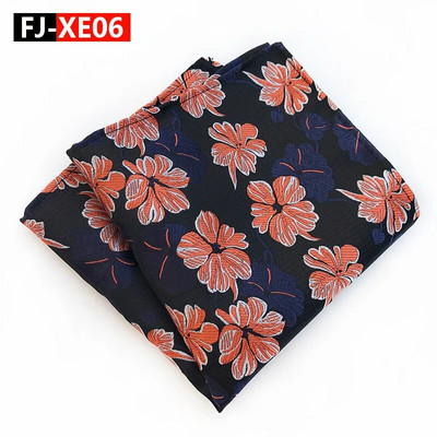 Modni retro stil cvjetnih 25*25CM džepni kvadratni rupčić od poliestera za muške zabave Dodaci za vjenčanje Pokloni
