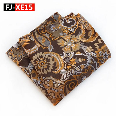 Modni retro stil cvjetnih 25*25CM džepni kvadratni rupčić od poliestera za muške zabave Dodaci za vjenčanje Pokloni