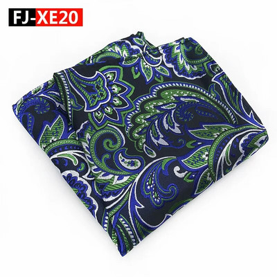 Modni retro stil cvjetnih 25*25CM džepni kvadratni rupčić od poliestera za muške zabave Dodaci za vjenčanje Pokloni