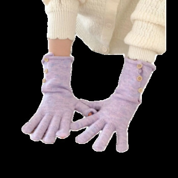 Зимни топли сензорни телефони Плетени ръкавици Ръкавици с цял пръст Сензорен екран Ръкавици за ски Ръкавици без пръсти Работни ръкавици за жени