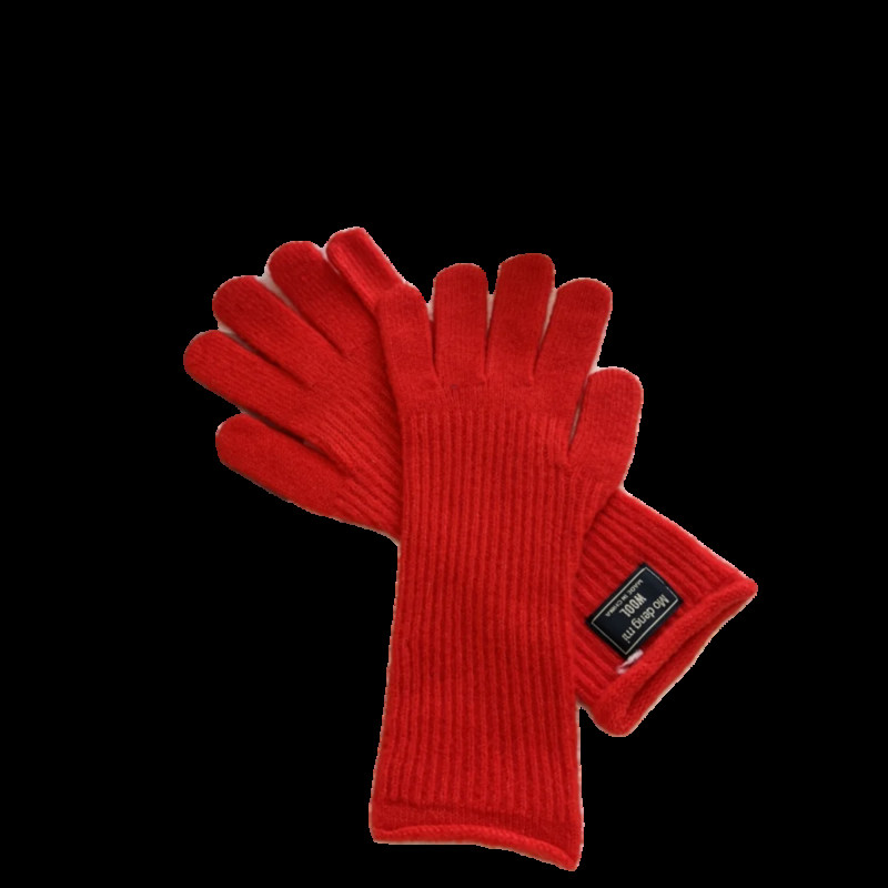 Modne mekane tople rukavice Zimske jednobojne rukavice Ženske tople pletene rukavice za skijanje na otvorenom za žene s punim prstima