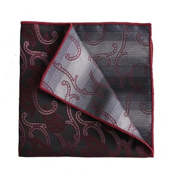 Tailor Smith Мъжка маркова джобна кърпа Полиестерна носна кърпа Винтидж бродерия Сватбени кърпи с щампа на цветя с джобен квадрат