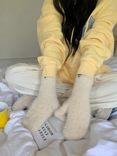 Modne rukavice Zaslon osjetljiv na dodir Zimske rukavice od imitacije zečje dlake Ženske tople pletene rukavice za skijanje na otvorenom za žene s punim prstima