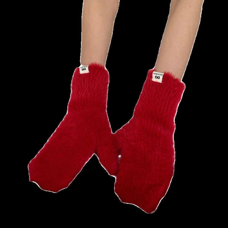 Modne rukavice Zaslon osjetljiv na dodir Zimske rukavice od imitacije zečje dlake Ženske tople pletene rukavice za skijanje na otvorenom za žene s punim prstima