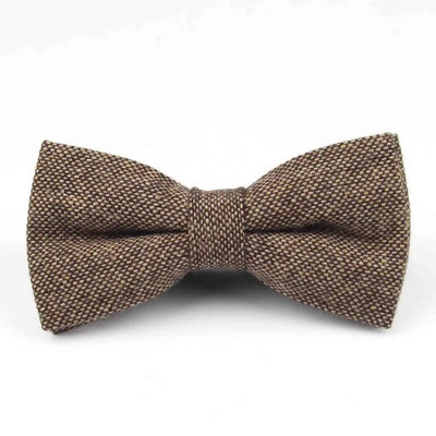 Vīriešu formāls apģērbs, bieza lietišķa tauriņš, tauriņš vīriešiem, vienkrāsains, vilnas kravats, unisex Anglijas stila tauriņš