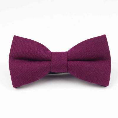 Vīriešu formāls apģērbs, bieza lietišķa tauriņš, tauriņš vīriešiem, vienkrāsains, vilnas kravats, unisex Anglijas stila tauriņš