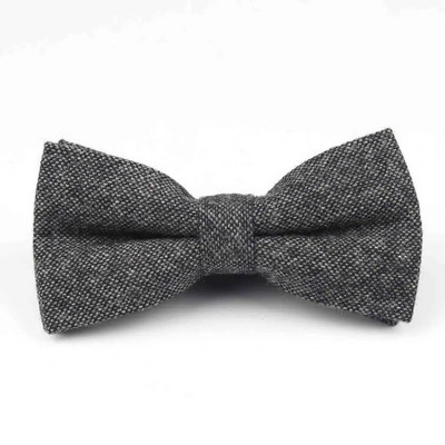 Vīriešu formāls apģērbs, bieza lietišķa tauriņš, tauriņš vīriešiem, vienkrāsains, vilnas kravats, unisex Anglijas stila tauriņš