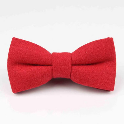 Vīriešu formāls apģērbs, bieza lietišķa tauriņš, tauriņš vīriešiem, vienkrāsains, vilnas kravats, unisex Anglijas stila tauriņš