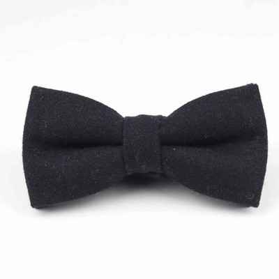 Vīriešu formāls apģērbs, bieza lietišķa tauriņš, tauriņš vīriešiem, vienkrāsains, vilnas kravats, unisex Anglijas stila tauriņš