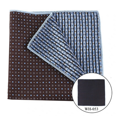 Besplatna dostava Tailor Smit Vintage prugasti poliester mali rupčić džepni ručnik šal oko vrata muško odijelo košulja Hanky 25*25 cm